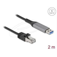Delock USB LAN kabel z rozhraní USB Typ-A na RJ45 Gigabit Ethernet, 2 m