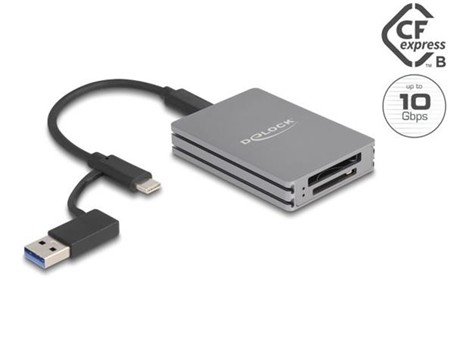 Delock USB Type-C čtečka karet pro paměťové karty