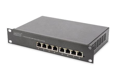 DIGITUS 10 inch 8-port Gigabit Ethernet Switch, 8