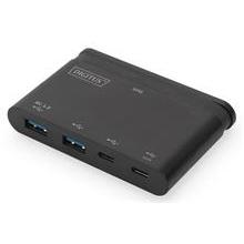 DIGITUS 4-portový USB-C hub 10G 2x USB-C Data +