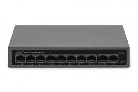 DIGITUS 8+2 Port GE PoE Switch 8 Port PoE