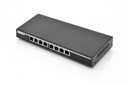 Digitus Gigabit Desktop PoE af/at 8-Port Switch