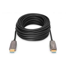 Digitus HDMI AOC hybrid-fiber connection cable, Type A M/M, 10m, UHD 8K@60Hz, CE, gold, bl