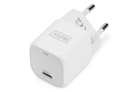 DIGITUS Miniaturní nabíjecí adaptér USB-C, 20W