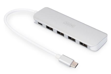 DIGITUS Rozbočovač USB Type-C ™ 4 (USB 3.0) +