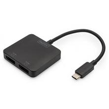 DIGITUS USB-C - 2x DP MST Video Hub DP 1.4, 4K/60Hz