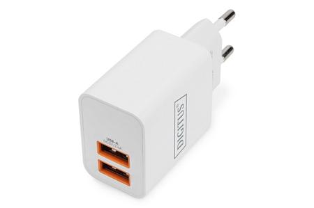 DIGITUS USB nabíječka 2x USB-A,