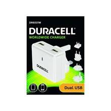 Duracell Dual USB Wall Charger 2.4A & 1A, Travel