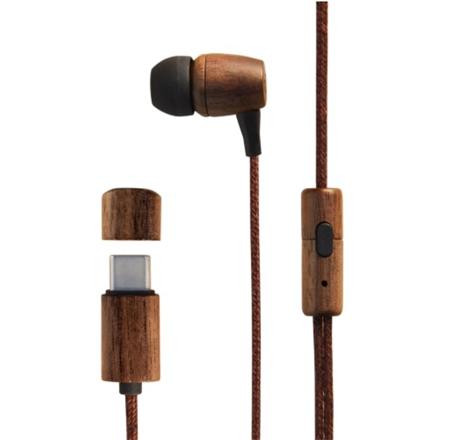 ENERGY Earphones Eco Walnut Wood (Type C, In-ear,