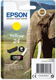 Epson Singlepack Yellow 24 Claria Photo HD Ink