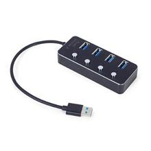 Gembird USB hub 4-port USB 3.1 (Gen 1) hub s vypínači