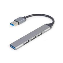 Gembird USB hub 4-portový USB 3.1 (Gen 1),stříbrný