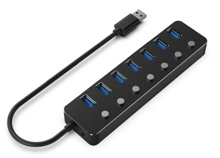 Gembird USB hub 7-port USB 3.1 (Gen 1) hub s