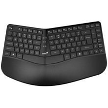 Genius Ergo KB-7000BT Klávesnice, bezdrátová, ergonomická, Bluetooth, 2,4GHz, USB, CZ+SK layout, Copilot klávesa,černá