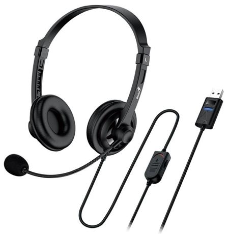 Genius headset - HS-230U, sluchátka s mikrofonem,