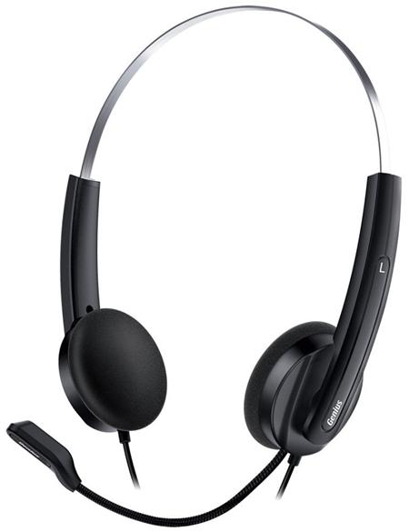 Genius HS-220U , Headset, náhlavní, drátový, s