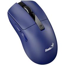 Genius NX-8280S BT, Myš, bezdrátová, optická, 3200DPI, 6 tlačítek, tichá, dobíjecí, Copilot, Bluetooth 5.3+2,4GHz,modrá