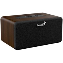 Genius SP-918BT, Reproduktor, bezdrátový, 6W RMS, BT 5.3, 2× 2" měnič, AUX vstup, USB-C, přenosný, barva tmavé dřevo