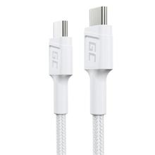 Green Cell PowerStream Cable White USB-C Type C 30cm with fast charging Power Delivery 60W, Ultra Charge, Quick Charge 
