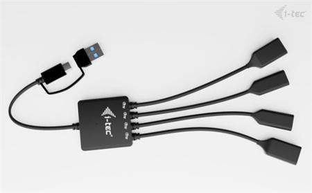 i-tec USB-C/USB-A Cable HUB 4 port (2x USB-C, 2x