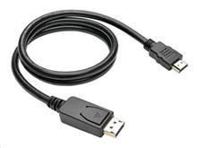 Kabel C-TECH DisplayPort/HDMI, 3m, černý