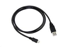 Kabel C-TECH USB 2.0 AM/Micro, 0,5m, černý