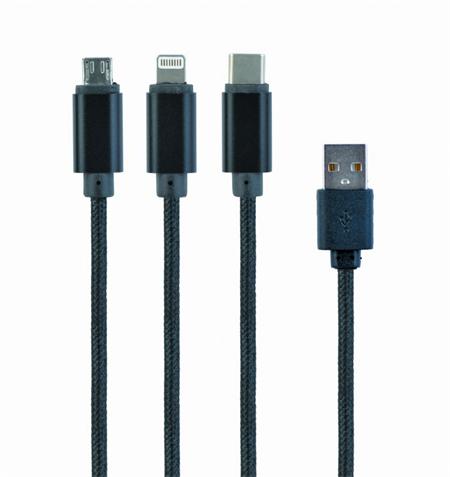 Kabel CABLEXPERT USB A Male/Micro B + Type-C +