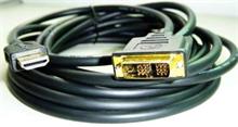 Kabel HDMI-DVI 2m, M / M stíněný, zlacené kontakty