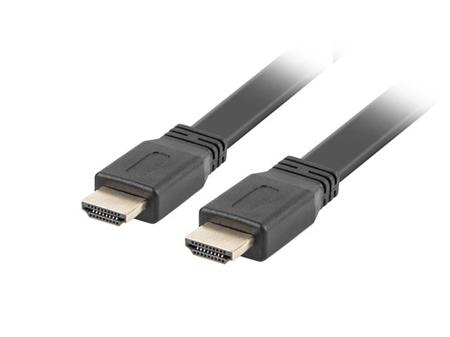 LANBERG HDMI M/M 2.0 kabel 3M 4K černý plochý