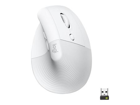 Logitech Lift Vertical Ergonomic Mouse - Bílá,