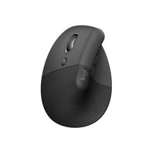 Logitech Lift Vertical Ergonomic Mouse - Grafitová, 400-4000dpi, 6 tlačítek, bluetooth, logitech bolt