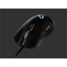 Logitech myš Gaming G403 Hero - 6 tlačítek/podsvícená/drátová/100 - 16 000 DPI/černá