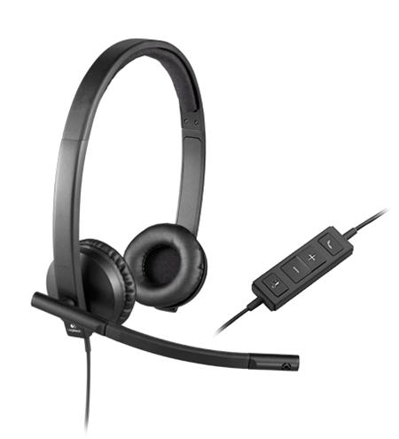 Logitech náhlavní souprava Headset H570e, černá,