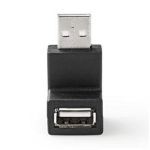 Nedis CCGB60930BK - USB 2.0 Adaptér | USB-A Zástrčka | USB-A Zásuvka | Černá barva