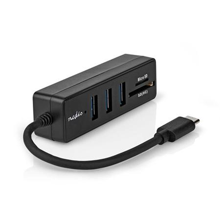 Nedis CCGB61250BK01 - USB hub| USB-A Zástrčka |