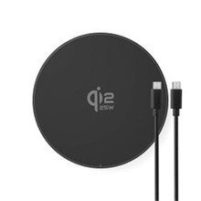 Nedis WCHAQF25WBK - Bezdrátová nabíječka | 5 / 7.5 / 10 / 15 / 25 W | LED indikace | Včetně kabelu | USB Typ-C ™ | 1.00