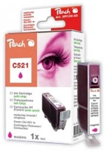 PEACH kompatibilní cartridge Canon CLI-521M, Magenta, 10 ml