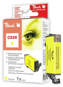 PEACH kompatibilní cartridge Canon CLI-526Y, Yellow, 9 ml