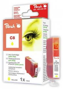 PEACH kompatibilní cartridge Canon CLI-8Y, Yellow, 14 ml