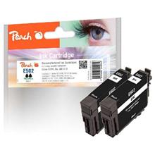 PEACH kompatibilní cartridge Epson 502 black TwinPack, 2x6.2ml