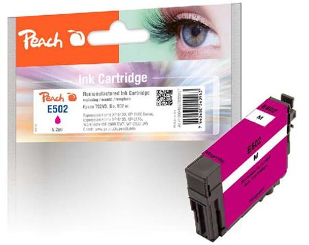 PEACH kompatibilní cartridge Epson 502 magenta,