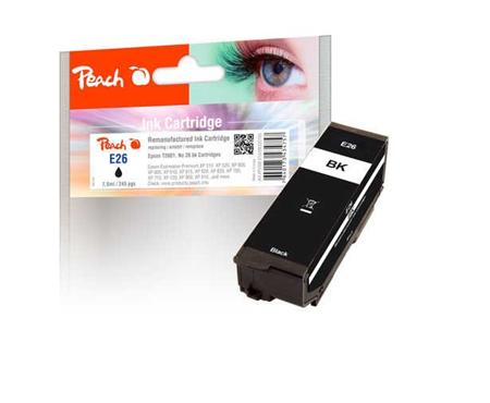 PEACH kompatibilní cartridge Epson No 26, black,