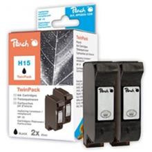 PEACH kompatibilní cartridge HP C6615D No.15 TwinPack, Black, 2 x 44 ml