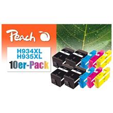 PEACH kompatibilní cartridge HP No. 934/935XL, Combi pack (10), 4x bk, 2x c,m,y; 4x49/6x12ml