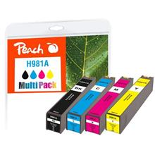 PEACH kompatibilní cartridge HP No. 981A, Multi-Pack1x ink bk,c,m,y