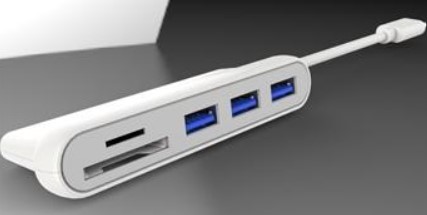 PremiumCord 5G SuperSpeed USB3.1 Typ-C hub 3x