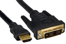 PREMIUMCORD Kabel HDMI - DVI 1m (M/M, zlacené kontakty, stíněný)