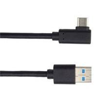 PremiumCord Kabel USB typ C/M zahnutý konektor