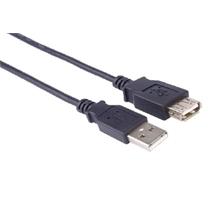 PremiumCord USB 2.0 kabel prodlužovací, A-A, 0,5m, černý