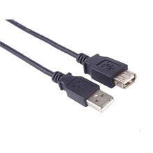 PremiumCord USB 2.0 kabel prodlužovací, A-A, 1m černá